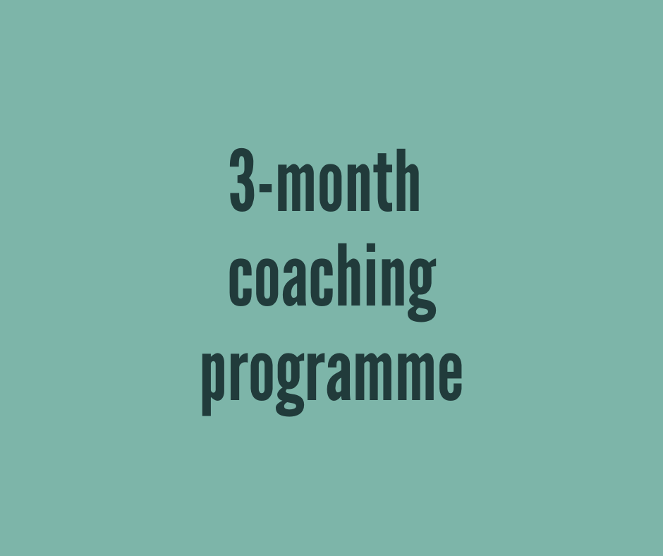 3 month coaching programme