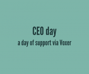 CEO day - a day of support via voxer